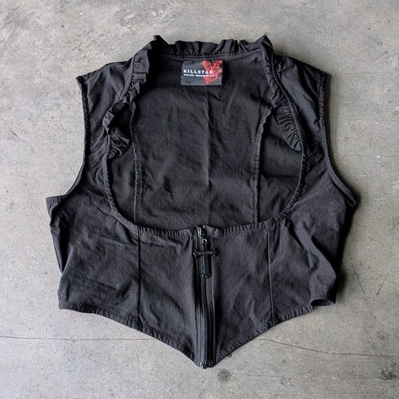 Killstar Isobella Corset Top Black Gothic Underbust Corset size XXL - Picture 1 of 10